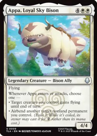 Appa, Loyal Sky Bison (TLA-009) - uncommon - Foil