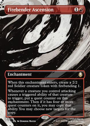 Firebender Ascension (Borderless) (TLA-312) - rare - Foil