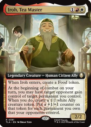 Iroh, Tea Master (Extended Art) (TLA-381) - rare