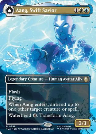 Aang, Swift Savior (0298) (Borderless) (TLA-298) - rare