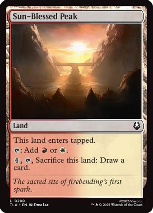 Sun-Blessed Peak (TLA-280) - land - Foil