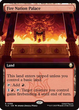 Fire Nation Palace (Extended Art) (TLA-389) - rare