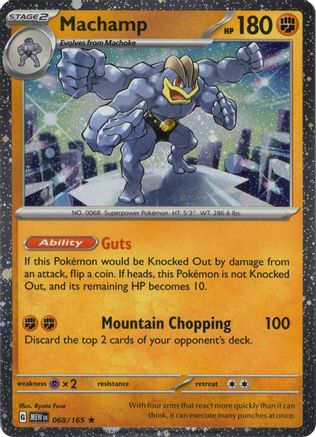 Machamp 068/165 (Cosmos Holo) (068/165) - MCP  - Rare - Holofoil