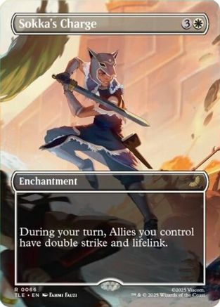 Sokka's Charge (Borderless) (TLE-066) - rare