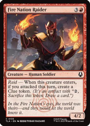 Fire Nation Raider (TLA-135) - common - Foil