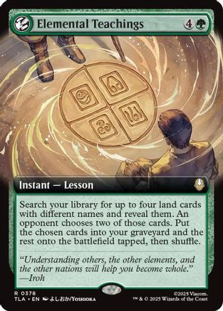 Elemental Teachings (Extended Art) (TLA-378) - rare - Foil