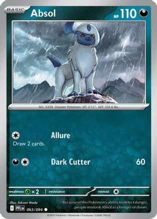 Absol (063) - MPF  - Common - Reverse Holofoil