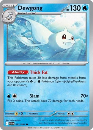 Dewgong (022/094) - MPF  - Common - Reverse Holofoil
