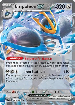 Empoleon ex (070/094) - MPF  - Double Rare - Holofoil