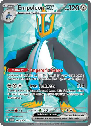Empoleon ex (114/094) - MPF  - Ultra Rare - Holofoil