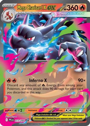 Mega Charizard X ex (013/094) - MPF  - Double Rare - Holofoil