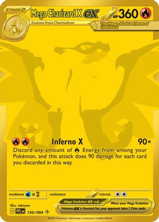 Mega Charizard X ex (130/094) - MPF  - Mega Hyper Rare - Holofoil
