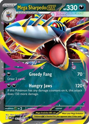 Mega Sharpedo ex (061/094) - MPF  - Double Rare - Holofoil