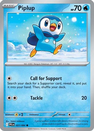 Piplup (027/094) - MPF  - Common