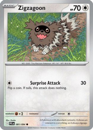 Zigzagoon (081) - MPF  - Common