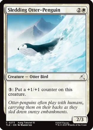 Sledding Otter-Penguin (0273) (TLE-273) - common