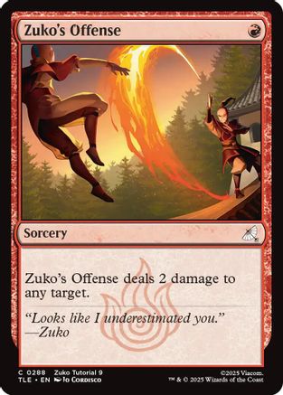 Zuko's Offense (0288) (TLE-288) - common