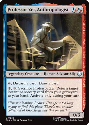 Professor Zei, Anthropologist (TLA-238) - uncommon