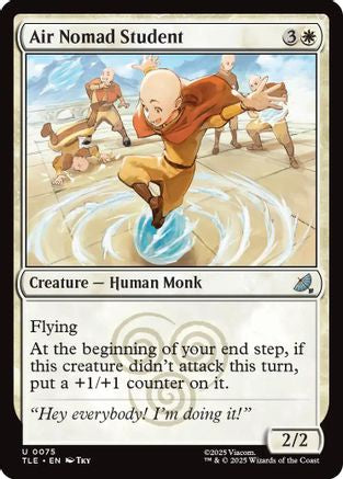 Air Nomad Student (TLE-075) - uncommon - Foil
