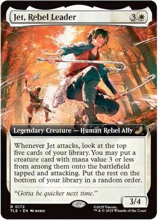 Jet, Rebel Leader (Extended Art) (TLE-172) - rare - Foil