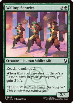 Walltop Sentries (TLA-202) - common - Foil