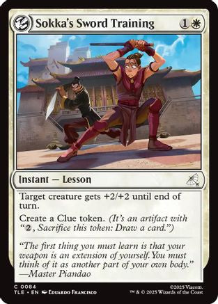 Sokka's Sword Training (TLE-084) - common - Foil