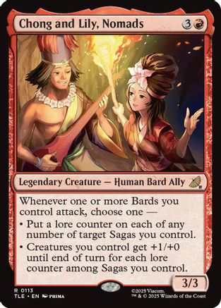 Chong and Lily, Nomads (TLE-113) - rare - Foil