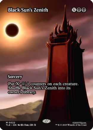 Black Sun's Zenith (Borderless) (TLE-022) - mythic - Foil