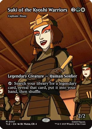 Suki of the Kyoshi Warriors - Captain Sisay (Borderless) (TLE-047) - mythic - Foil