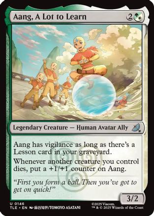 Aang, A Lot to Learn (TLE-146) - uncommon