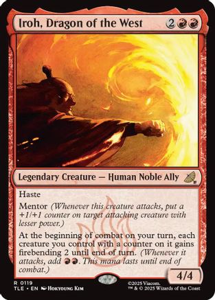 Iroh, Dragon of the West (TLE-119) - rare - Foil