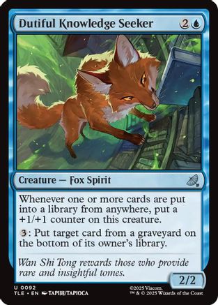 Dutiful Knowledge Seeker (TLE-092) - uncommon