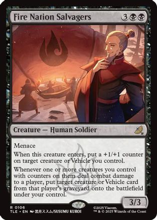 Fire Nation Salvagers (TLE-106) - rare - Foil