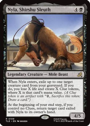 Nyla, Shirshu Sleuth (TLE-109) - rare