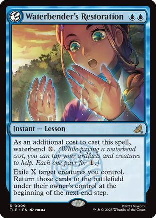 Waterbender's Restoration (TLE-099) - rare - Foil