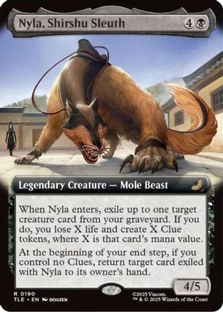 Nyla, Shirshu Sleuth (Extended Art) (TLE-190) - rare - Foil