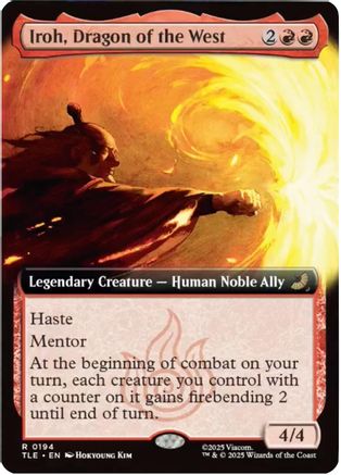 Iroh, Dragon of the West (Extended Art) (TLE-194) - rare - Foil