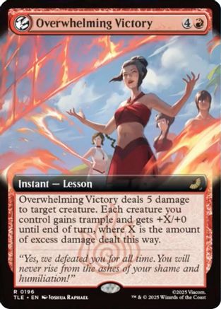 Overwhelming Victory (Extended Art) (TLE-196) - rare