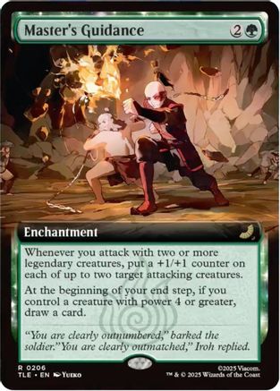 Master's Guidance (Extended Art) (TLE-206) - rare - Foil
