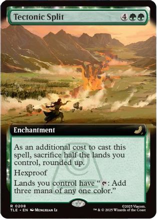 Tectonic Split (Extended Art) (TLE-208) - rare