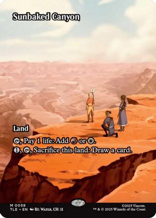 Sunbaked Canyon (Borderless) (TLE-058) - mythic - Foil