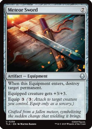 Meteor Sword (TLA-258) - uncommon - Foil