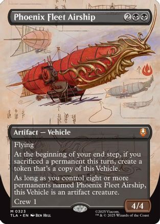 Phoenix Fleet Airship (Borderless) (TLA-323) - mythic - Foil