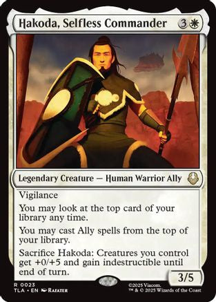 Hakoda, Selfless Commander (TLA-023) - rare