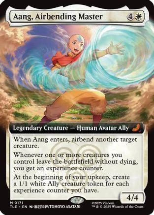 Aang, Airbending Master (Extended Art) (TLE-171) - mythic