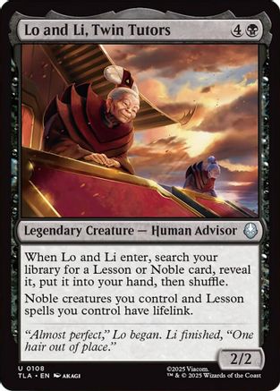 Lo and Li, Twin Tutors (TLA-108) - uncommon