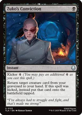 Zuko's Conviction (TLA-123) - uncommon - Foil
