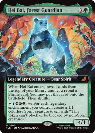 Hei Bai, Forest Guardian (Extended Art) (TLE-205) - mythic