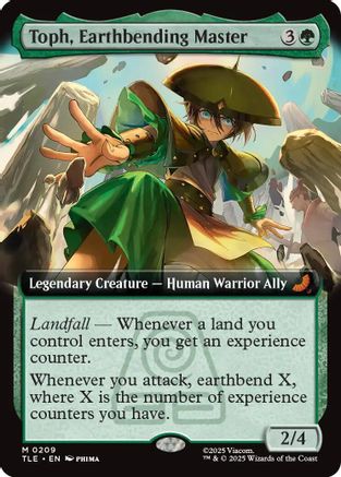 Toph, Earthbending Master (Extended Art) (TLE-209) - mythic