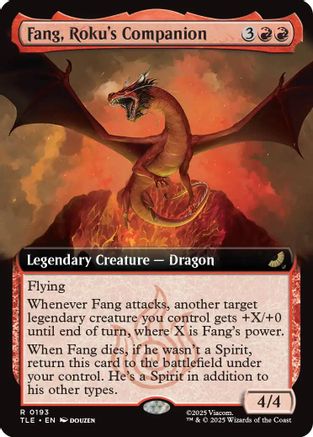 Fang, Roku's Companion (Extended Art) (TLE-193) - rare - Foil